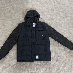 Hurley Black Hooded Jacket Men size S